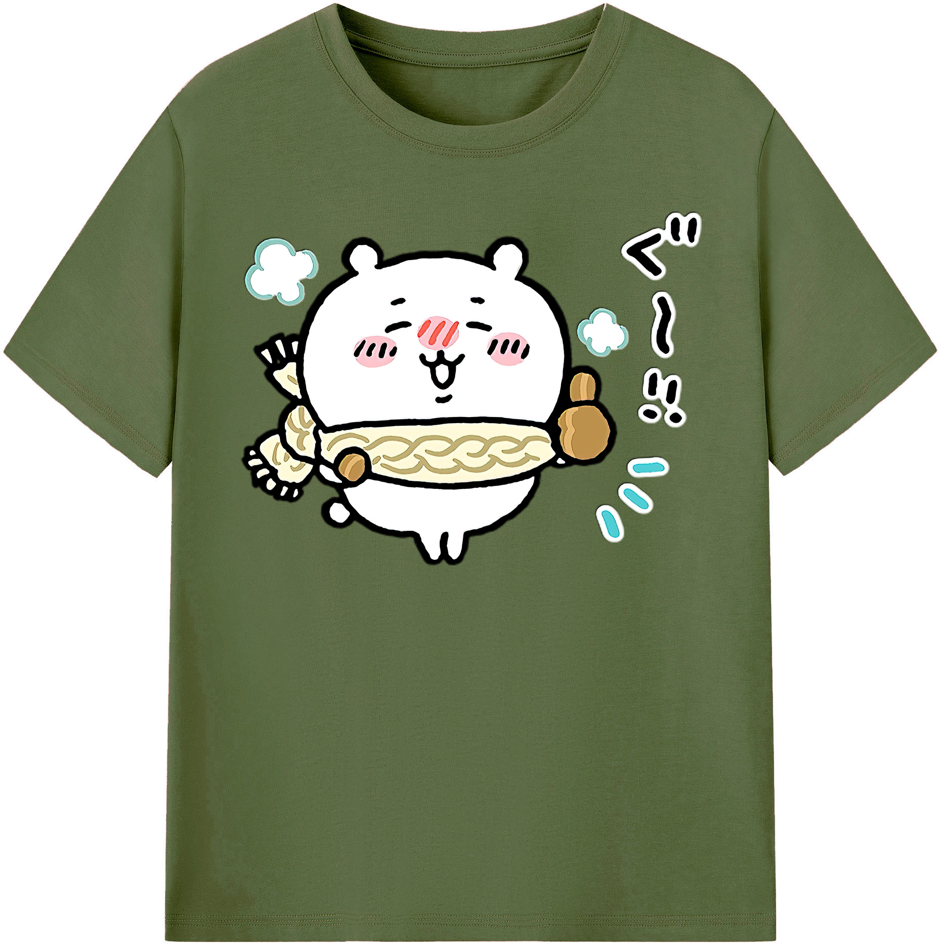 （画像用） ちいかわ ちいかわ Chii-kawa chiikawa 綿100％半袖Tシャツ（フロントプリント）